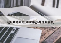 ig区块链公司[区块链igo是什么意思]