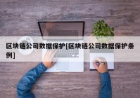 区块链公司数据保护[区块链公司数据保护条例]